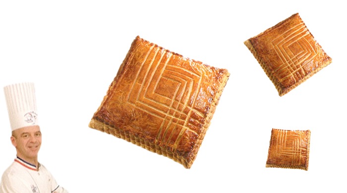 Empanada de hojaldre con piña y ron